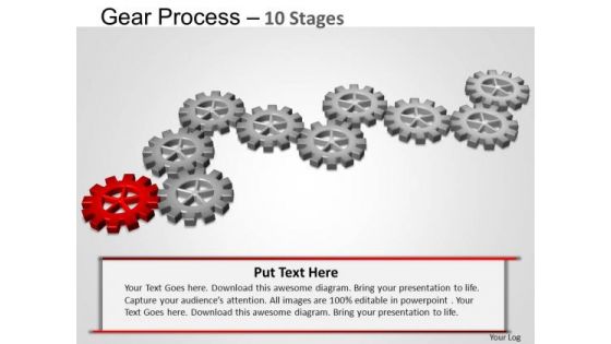 PowerPoint Slides Sales Gears Process Ppt Theme