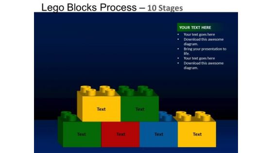 PowerPoint Slides Sales Lego Blocks Ppt Themes