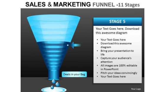PowerPoint Slides Sales Marketing Funnel Diagrams