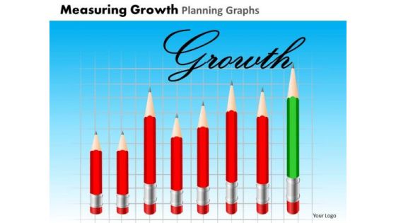 PowerPoint Slides Sales Measuring Growth Ppt Presentation