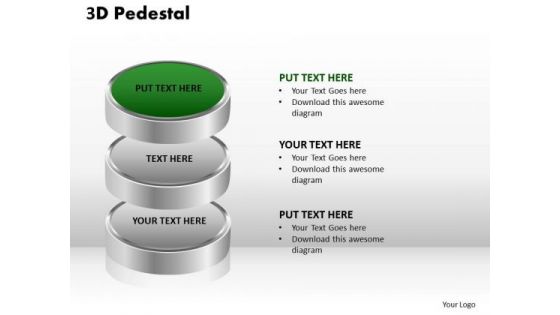 PowerPoint Slides Strategy 3d Pedestal Ppt Presentation