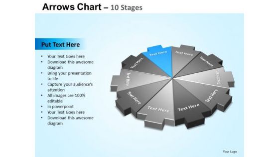 PowerPoint Slides Strategy Arrows Chart Ppt Presentation