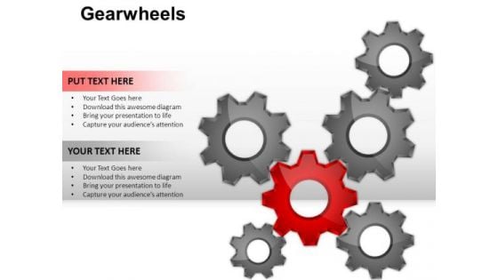 PowerPoint Slides Strategy Gear Wheel Ppt Designs