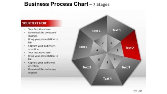 PowerPoint Slides Strategy Hexagon Pie Chart Ppt Theme