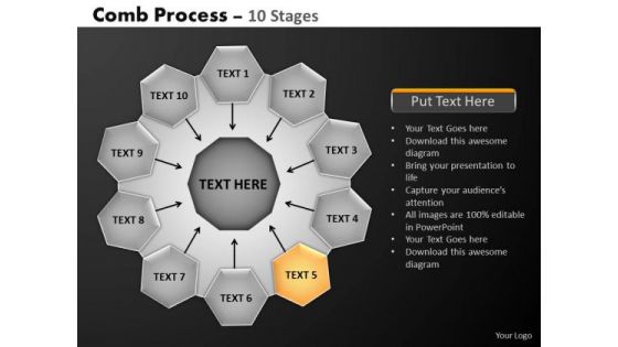 PowerPoint Slides Strategy Hub And Spokes Process Ppt Design