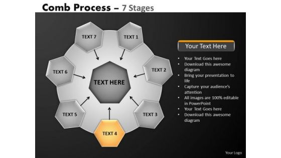 PowerPoint Slides Strategy Hub And Spokes Process Ppt Presentation