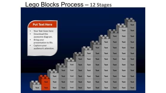 PowerPoint Slides Strategy Lego Blocks Ppt Layouts