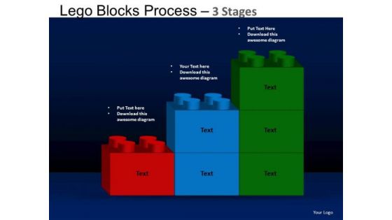 PowerPoint Slides Strategy Lego Blocks Ppt Presentation