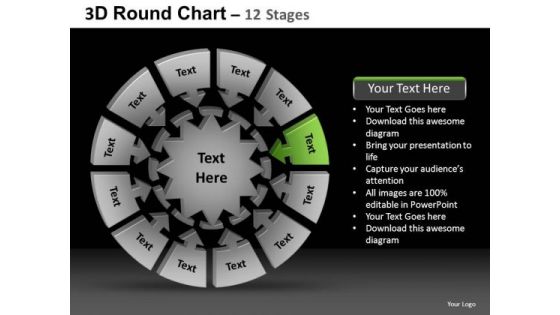 PowerPoint Slides Strategy Round Chart Ppt Template