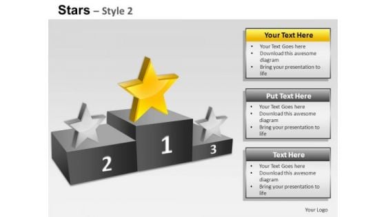 PowerPoint Slides Strategy Stars Ppt Designs