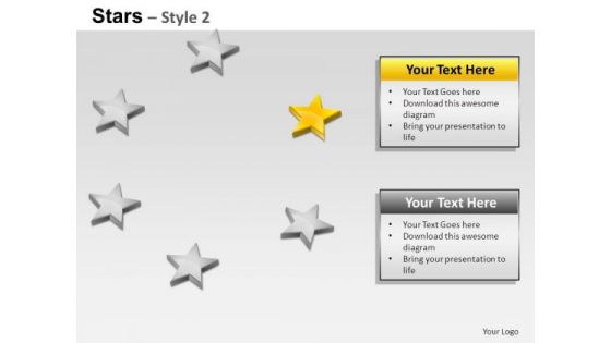 PowerPoint Slides Strategy Stars Ppt Presentation
