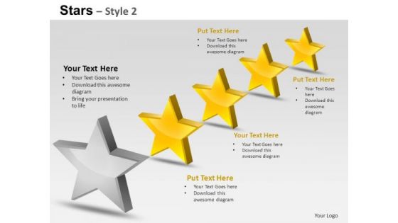 PowerPoint Slides Strategy Stars Ppt Templates