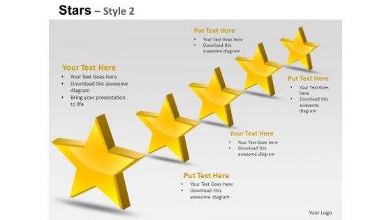 PowerPoint Slides Strategy Stars Ppt Themes