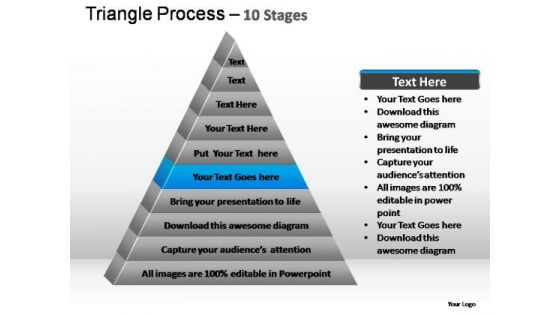 PowerPoint Slides Strategy Triangle Process Ppt Themes