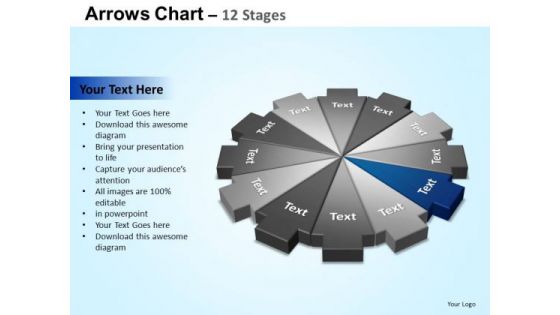 PowerPoint Slides Success Arrows Chart Ppt Presentation