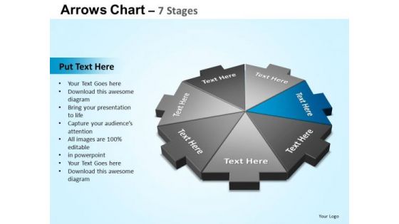 PowerPoint Slides Success Arrows Chart Ppt Slides