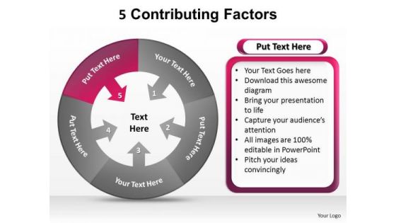 PowerPoint Slides Success Contributing Factors Ppt Design Slides