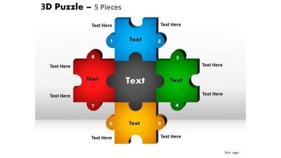 PowerPoint Slides Success Puzzle Pieces Ppt Slide