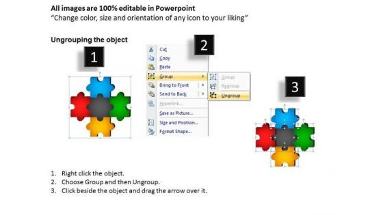 PowerPoint Slides Success Puzzle Pieces Ppt Slide