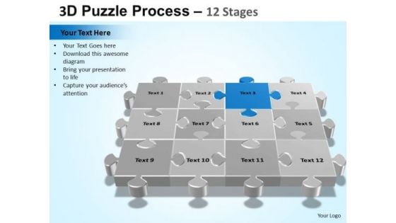 PowerPoint Slides Success Puzzle Process Ppt Design Slides