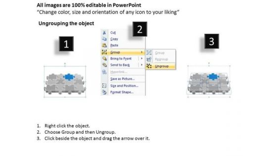 PowerPoint Slides Success Puzzle Process Ppt Design Slides