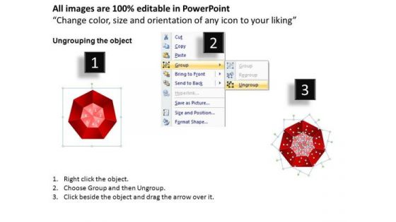 PowerPoint Slides Teamwork Circular Quadrant Ppt Backgrounds