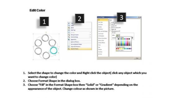 PowerPoint Slides Teamwork Cycle Process Ppt Slide Designs