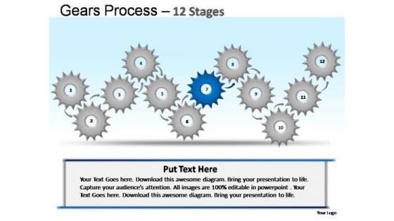 PowerPoint Slides Teamwork Gears Ppt Slides