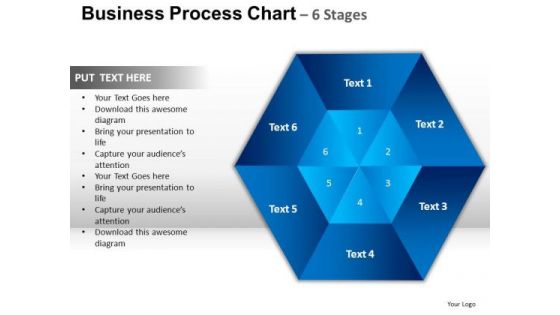 PowerPoint Slides Teamwork Hexagon Pie Chart Ppt Slide