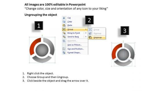 PowerPoint Slides Teamwork Ring Chart Ppt Slides