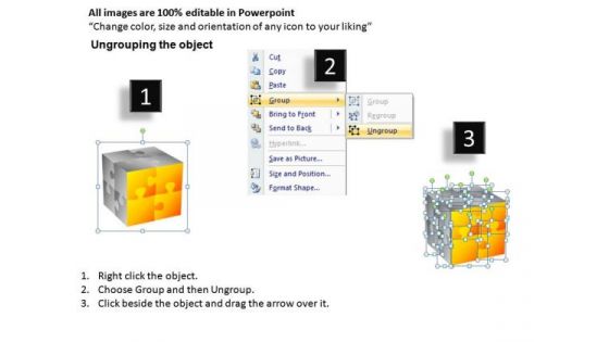 PowerPoint Slides With 3d Cube Editable Ppt Diagram Templates