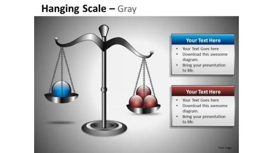 PowerPoint Slides With Clipart Image Of A Weighing Scale