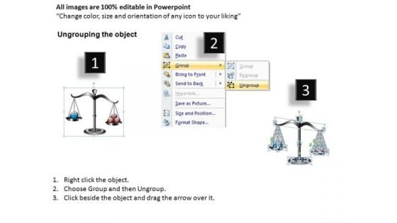 PowerPoint Slides With Clipart Image Of A Weighing Scale