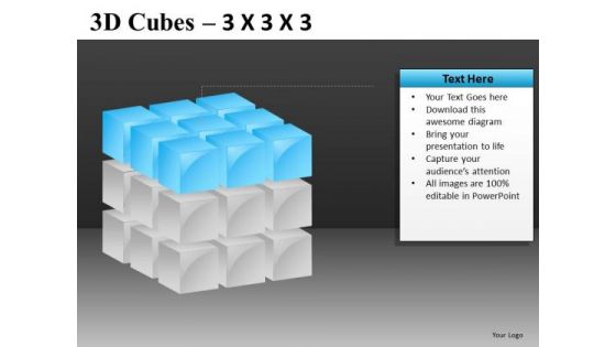 PowerPoint Slides With Cube Diagrams