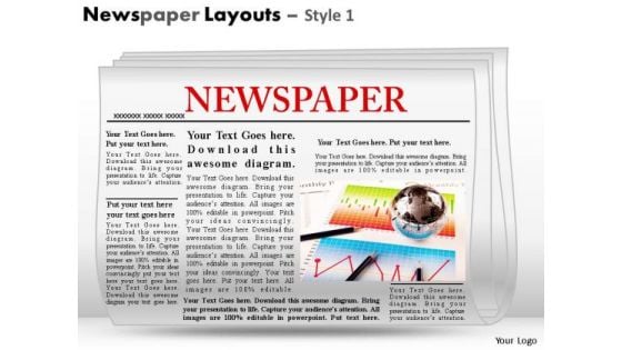 PowerPoint Slides With Editable Newspaper Headlines Ppt Templates