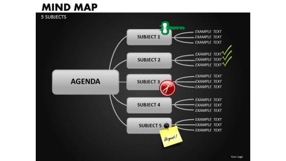 PowerPoint Slides With Mind Map Diagram Download