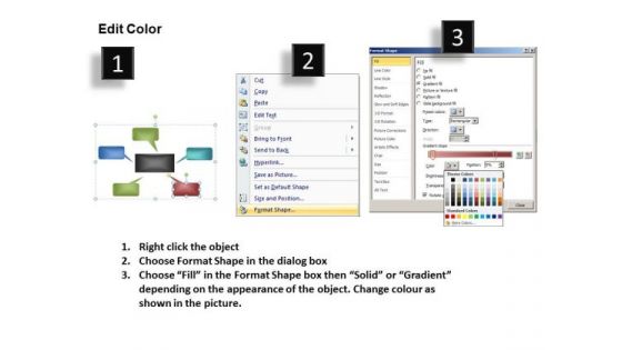 PowerPoint Slides With Text Boxes Processes Ppt Templates