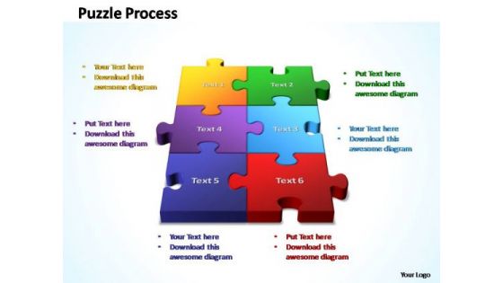 PowerPoint Template Business 3d Puzzle Process Ppt Slides