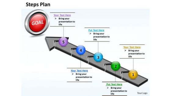 PowerPoint Template Business Steps Plan 5 Stages Style 4 Ppt Slides