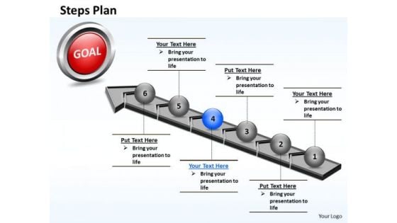 PowerPoint Template Business Steps Plan 6 Stages Style 4 Ppt Slides