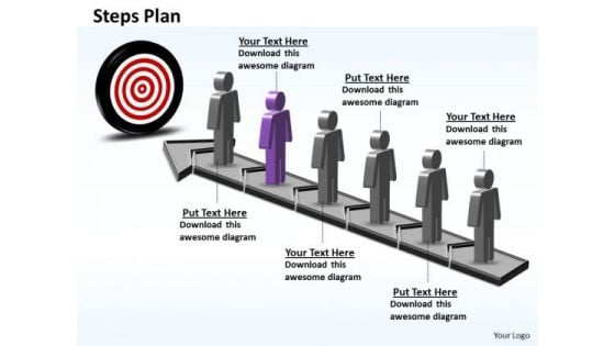 PowerPoint Template Business Steps Plan 6 Stages Style 6 Ppt Slides