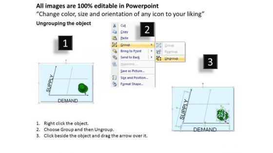 PowerPoint Template Business Supply Demand Curve Plot PowerPoint Slides