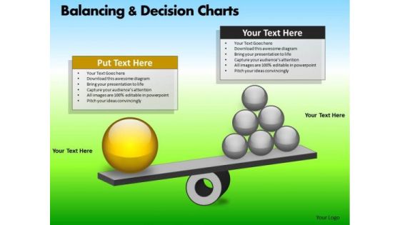 PowerPoint Template Business Teamwork Balancing Decision Charts Ppt Designs