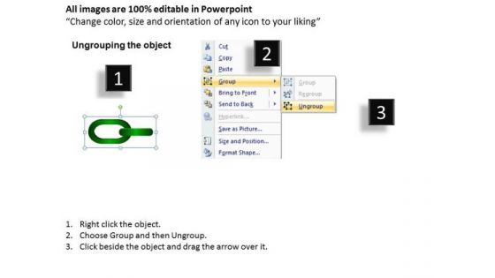 PowerPoint Template Chains Flowchart Process Marketing Ppt Slides