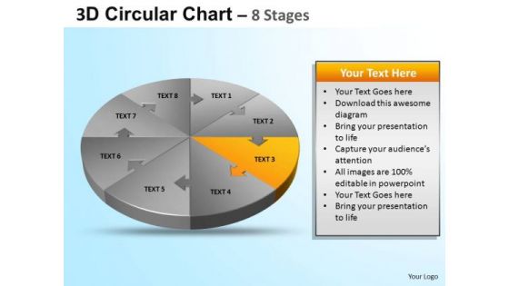 PowerPoint Template Chart Circular Ppt Theme