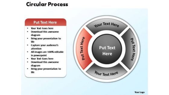 PowerPoint Template Chart Circular Process Ppt Template