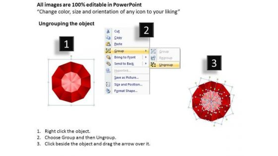PowerPoint Template Chart Circular Quadrant Ppt Backgrounds