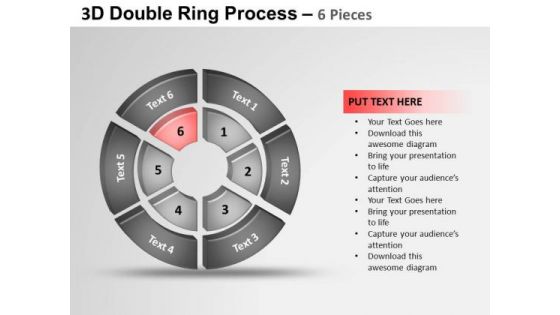 PowerPoint Template Chart Double Ring Ppt Slide