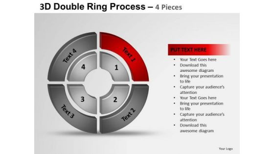 PowerPoint Template Chart Double Ring Ppt Theme