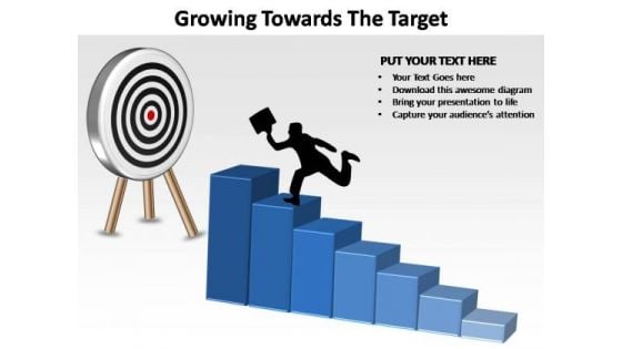 PowerPoint Template Chart Growing Towards Ppt Backgrounds